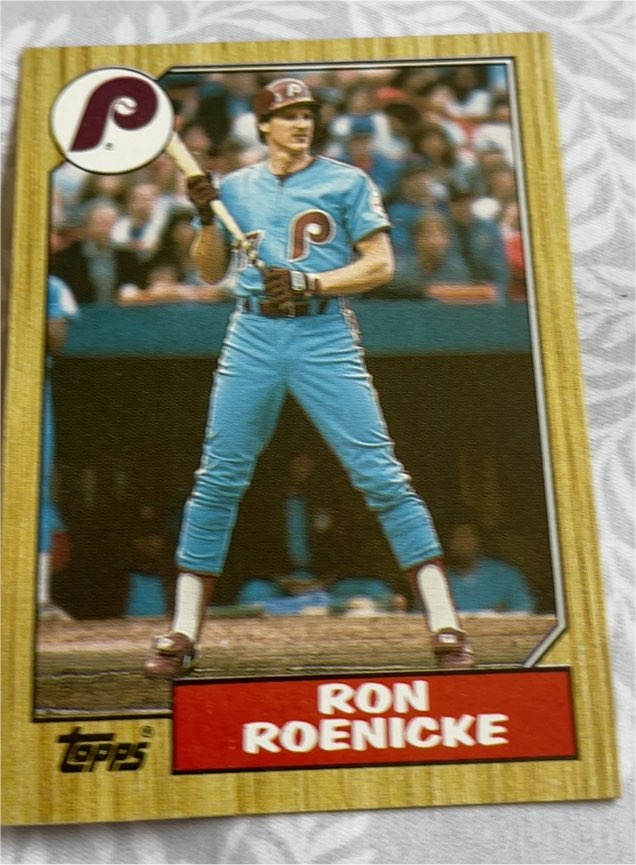 1987 Topps #329 Ron Roenicke — front