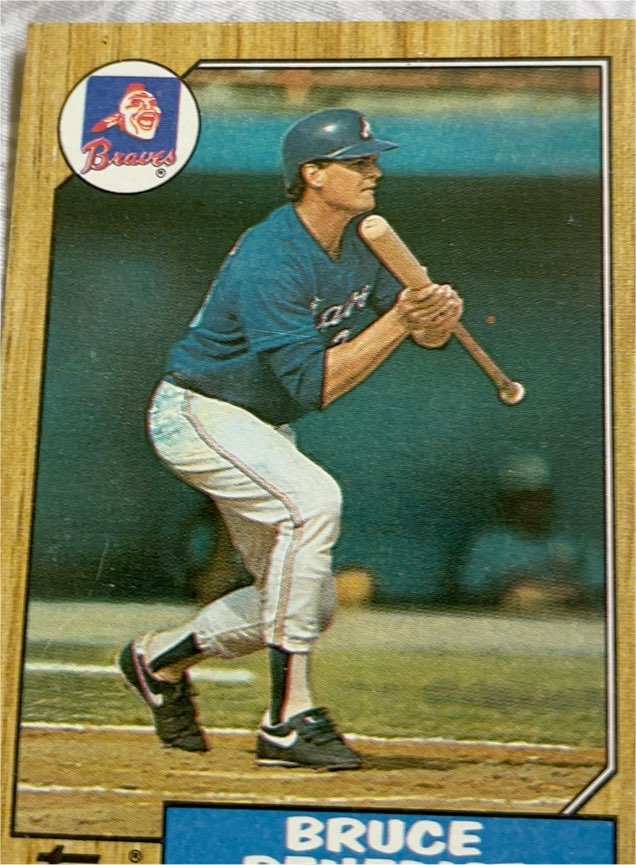 1987 Topps #186 Bruce Benedict — front