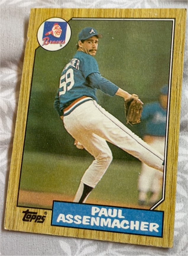 1987 Topps #132 Paul Assenmacher — front