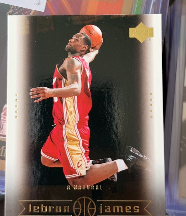 2003 Upper Deck #18 A Natural LeBron James — front