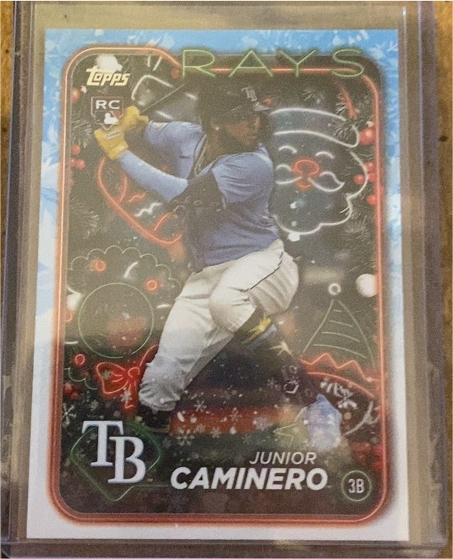 2024 Topps Holiday #H25 Junior Caminero — front