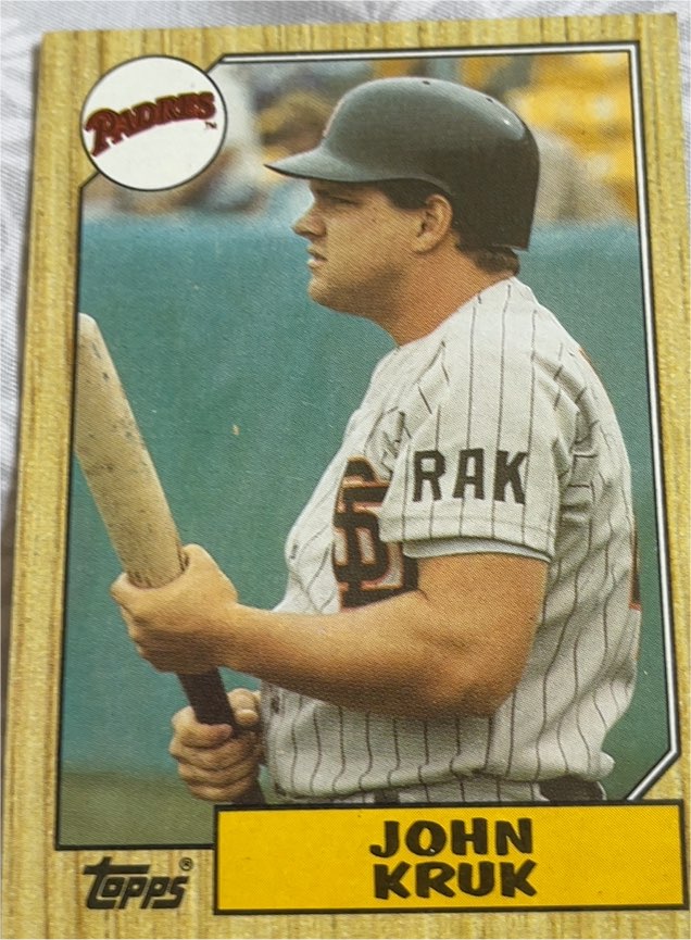 1987 Topps #123 John Kruk — front