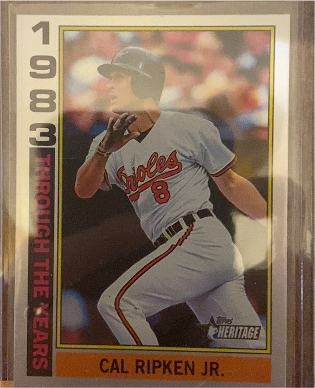 2025 Topps Heritage #TTY-6 Cal Ripken Jr. Through the Years — front