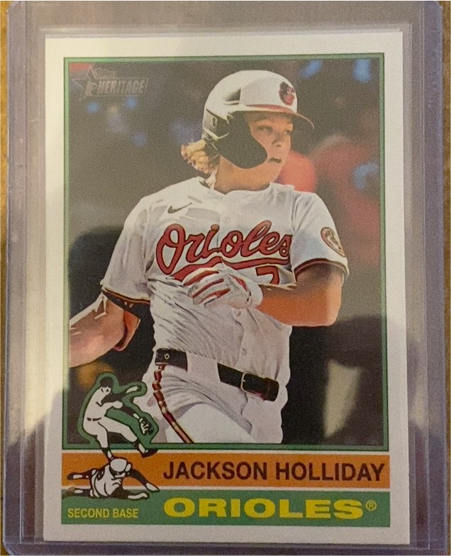 2025 Topps Heritage #329 Jackson Holliday — front