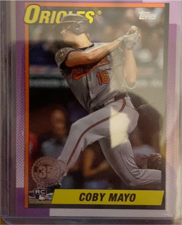 2025 Topps Series 1 1990 35th Anniversary #T90-93 Coby Mayo — front