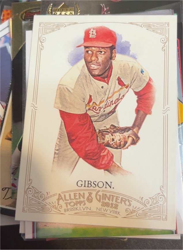 2012 Topps Allen & Ginter #311 Bob Gibson — front