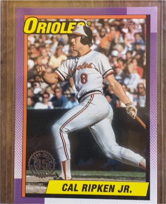 2025 Topps #T90-59 Cal Ripken Jr. 1990 Topps Baseball 35th Anniversary — front