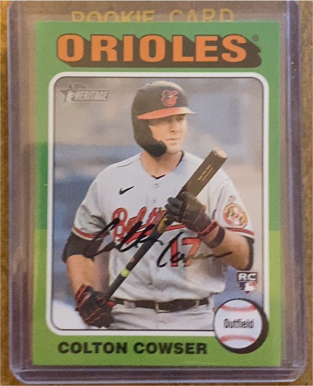 2024 Topps Heritage #388 Colton Cowser — front
