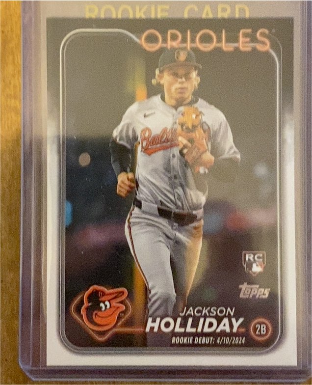 2024 Topps Update #US97 Jackson Holliday Rookie Debut Baltimore Orioles — front