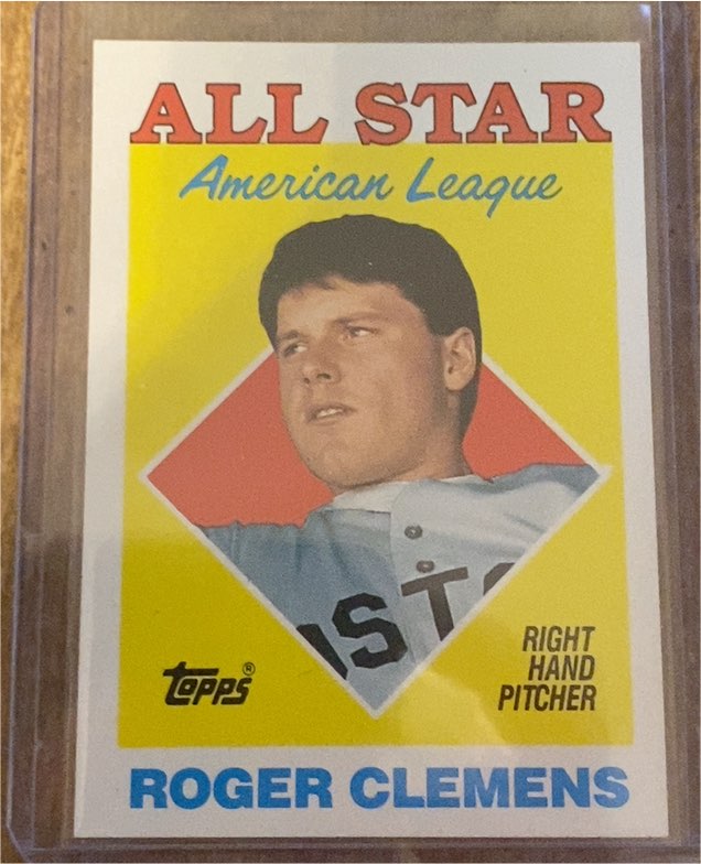 1988 Topps #394 Roger Clemens — front