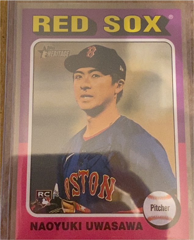 2024 Topps Heritage #651 Naoyuki Uwasawa — front