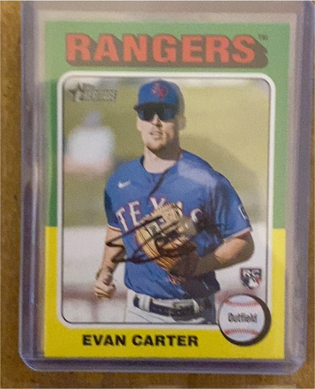 2024 Topps Heritage #170 Evan Carter — front