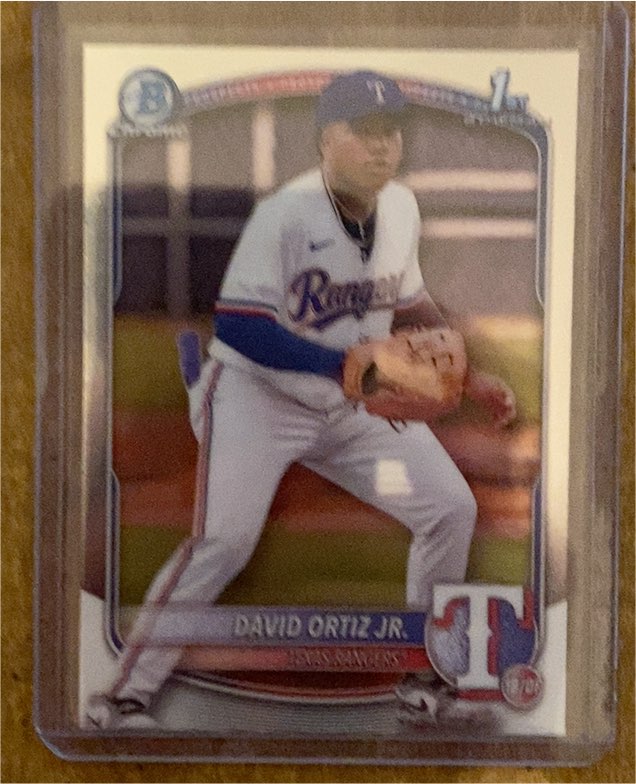 2025 Bowman Chrome #BCP-29 David Ortiz Jr. — front