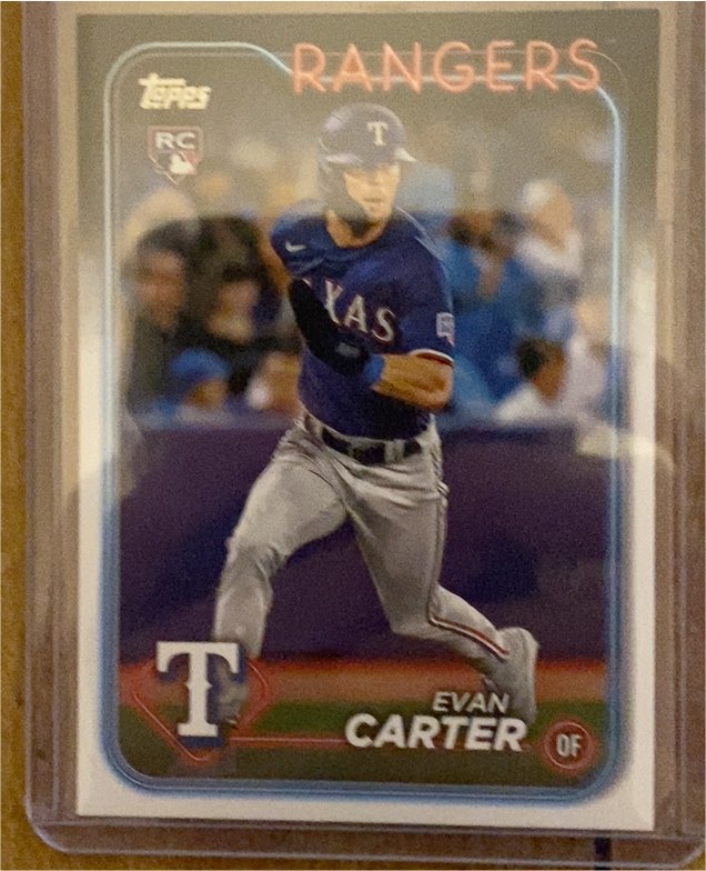 2024 Topps #280 Evan Carter Rookie Card — front