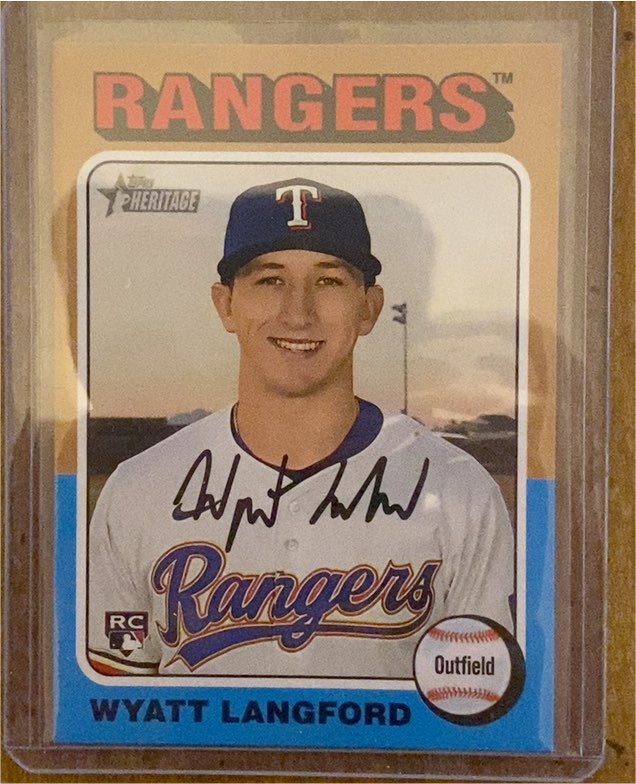 2024 Topps Heritage High Number #581 Wyatt Langford — front