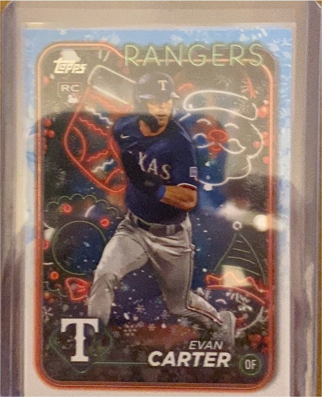 2024 Topps Holiday #H141 Evan Carter — front