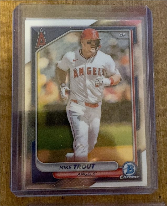 2024 Bowman Chrome #82 Mike Trout — front