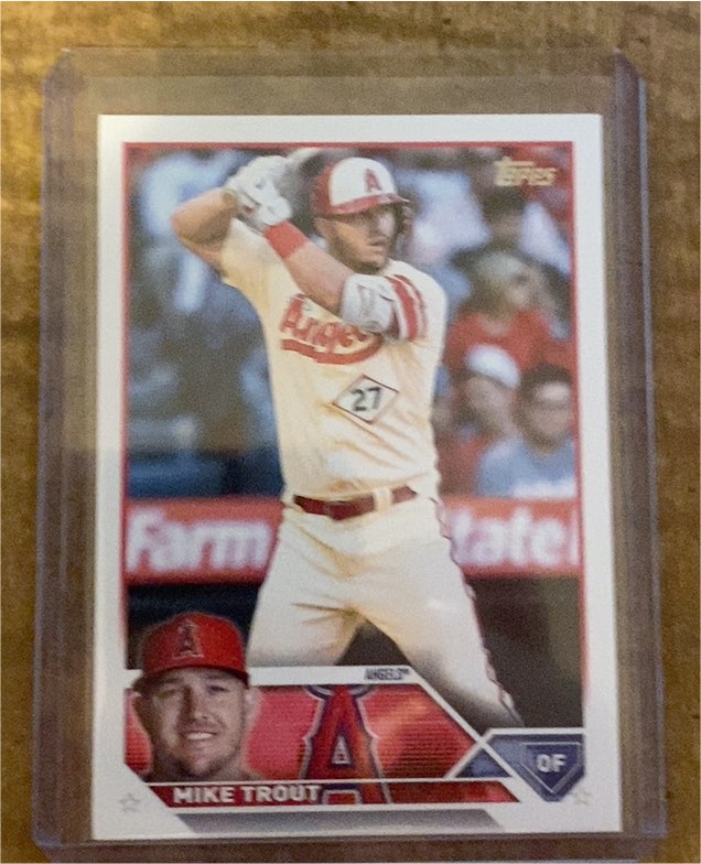 2023 Topps Series 1 #27 Mike Trout — front