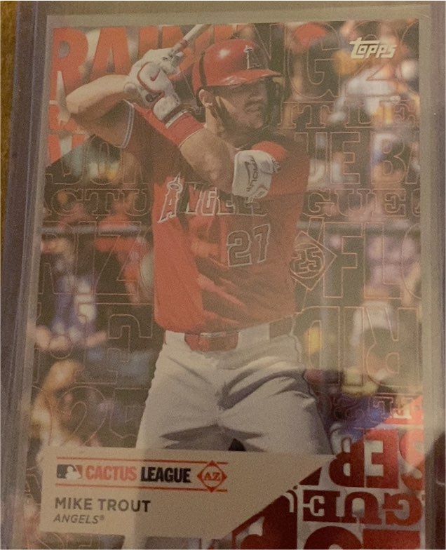 2025 Topps Series 1 #TG-8 Mike Trout Training Grounds — front