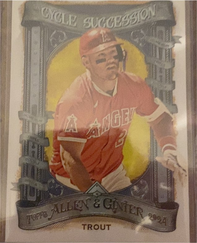 2024 Topps Allen & Ginter #CS-2 Mike Trout Cycle Succession — front