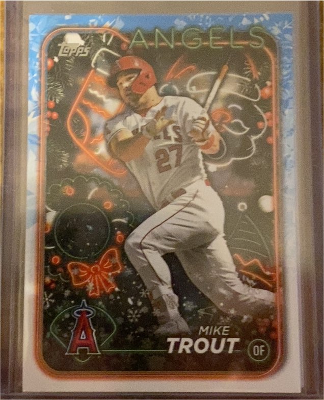 2024 Topps Holiday #H27 Mike Trout — front