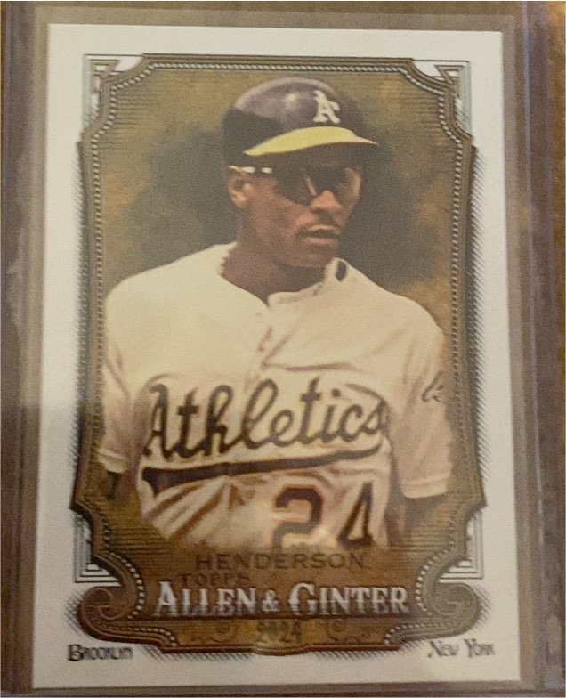 2024 Topps Allen & Ginter #256 Rickey Henderson — front
