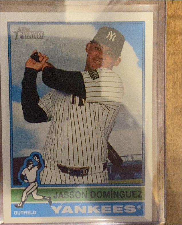 2025 Topps Heritage #453 Jasson Dominguez — front