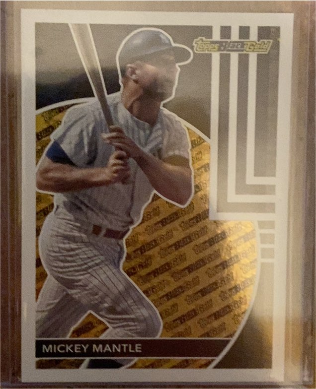 2024 Topps Update Black Gold #BG-23 Mickey Mantle — front
