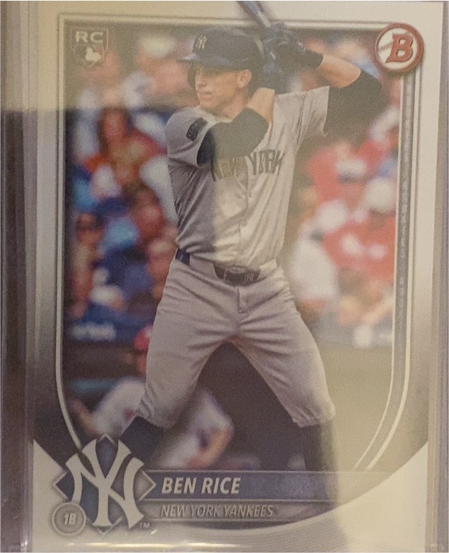 2025 Bowman #85 Ben Rice — front