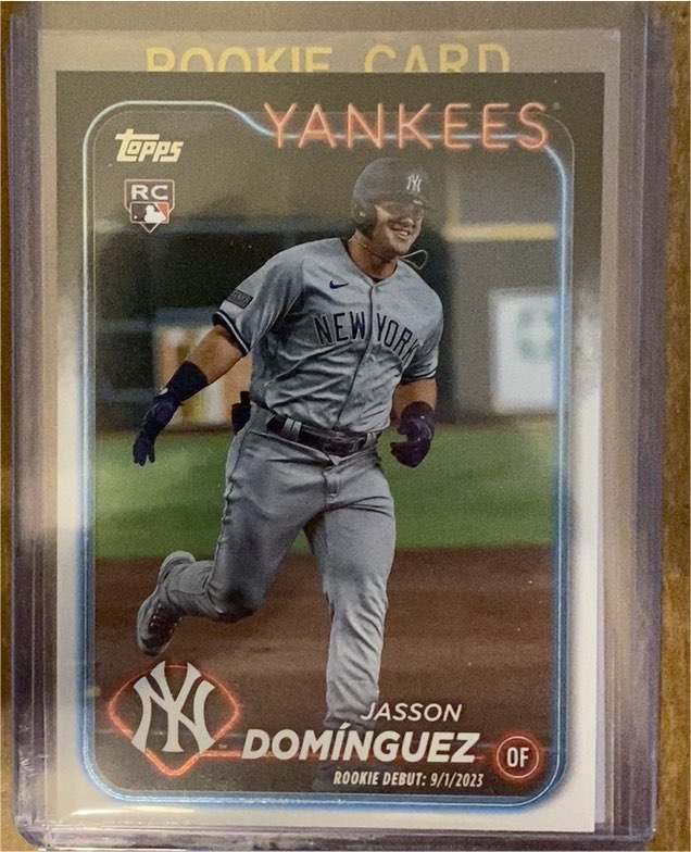 2024 Topps Update #US175 Jasson Dominguez Rookie Debut — front