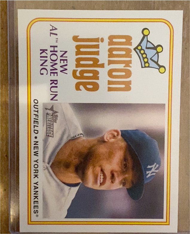 2023 Topps Heritage #1 Aaron Judge — front
