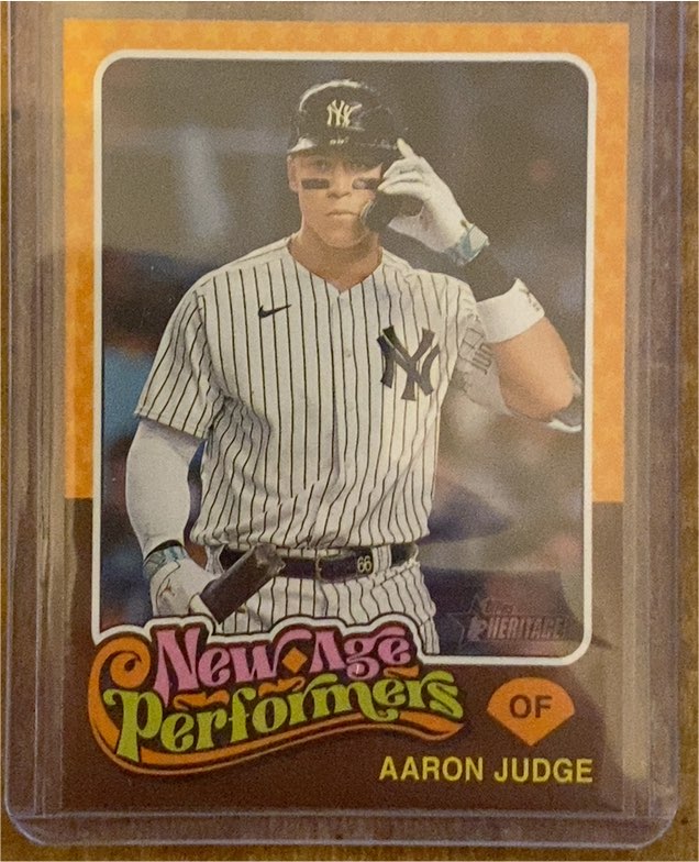2024 Topps Heritage #NAP-15 Aaron Judge New Age Performers — front