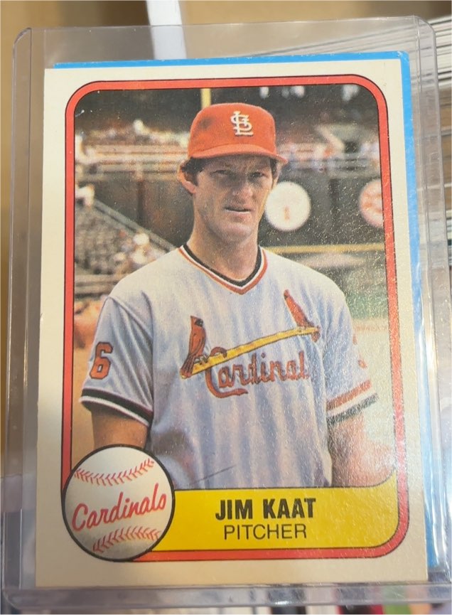 1981 Fleer #536 Jim Kaat — front