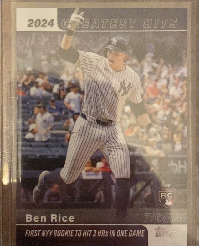 2025 Topps Series 1 2024 Greatest Hits #GH-2 Ben Rice — front