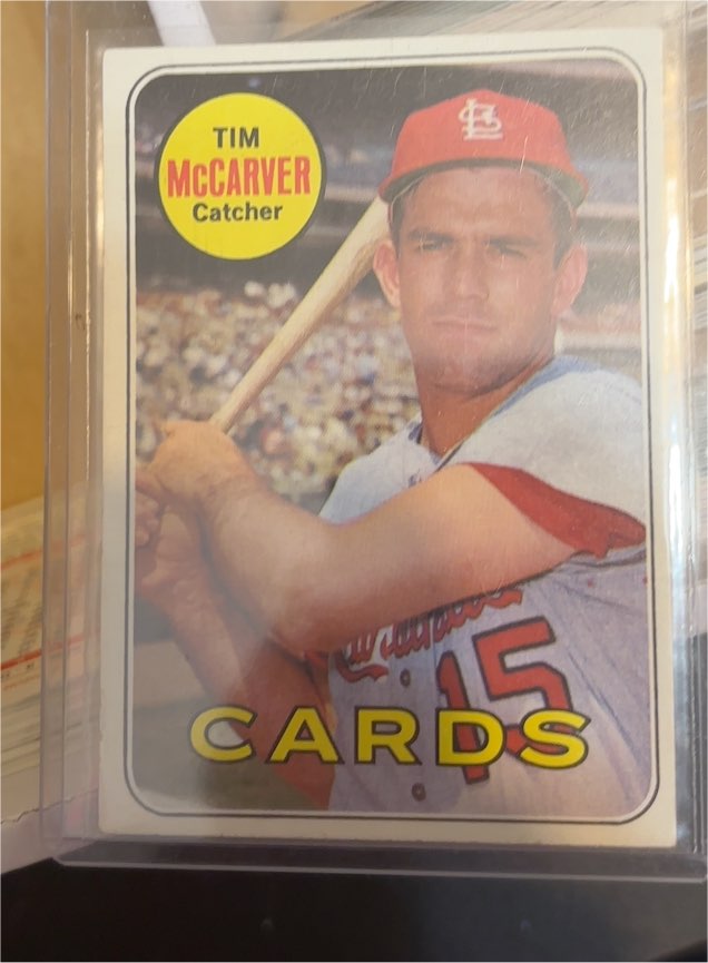 1969 Topps #475 Tim McCarver — front