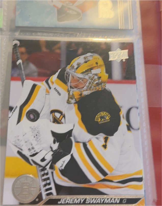 2023-24 Upper Deck Series 1 #15 Jeremy Swayman — front