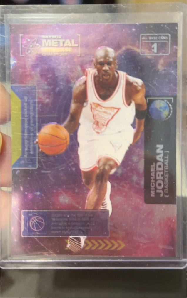 2021 Skybox Metal Universe Champions #1 Michael Jordan — front