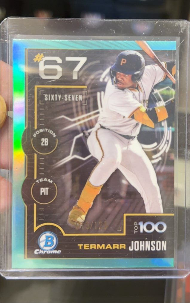 2025 Bowman Chrome Scouts Top 100 #BTP-67 Termarr Johnson — front