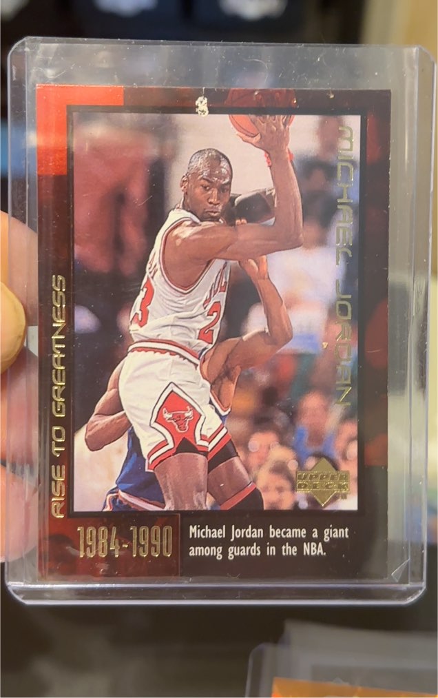 1999 Upper Deck #20 Michael Jordan Rise to Greatness — front