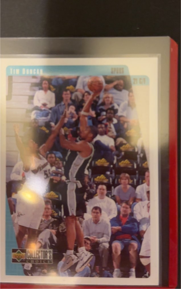 1997-98 Upper Deck Collector's Choice #323 Tim Duncan Rookie Card — front