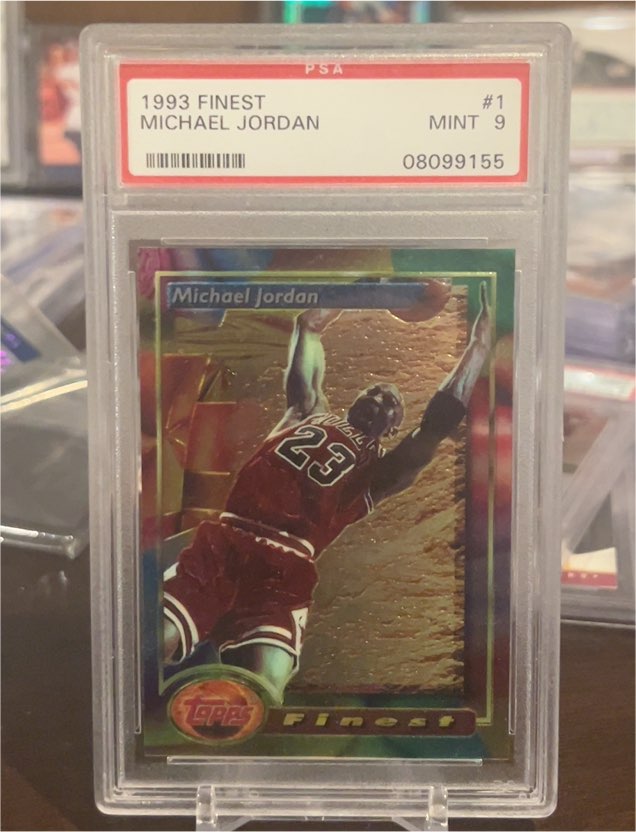 1993 Topps Finest #1 Michael Jordan — front