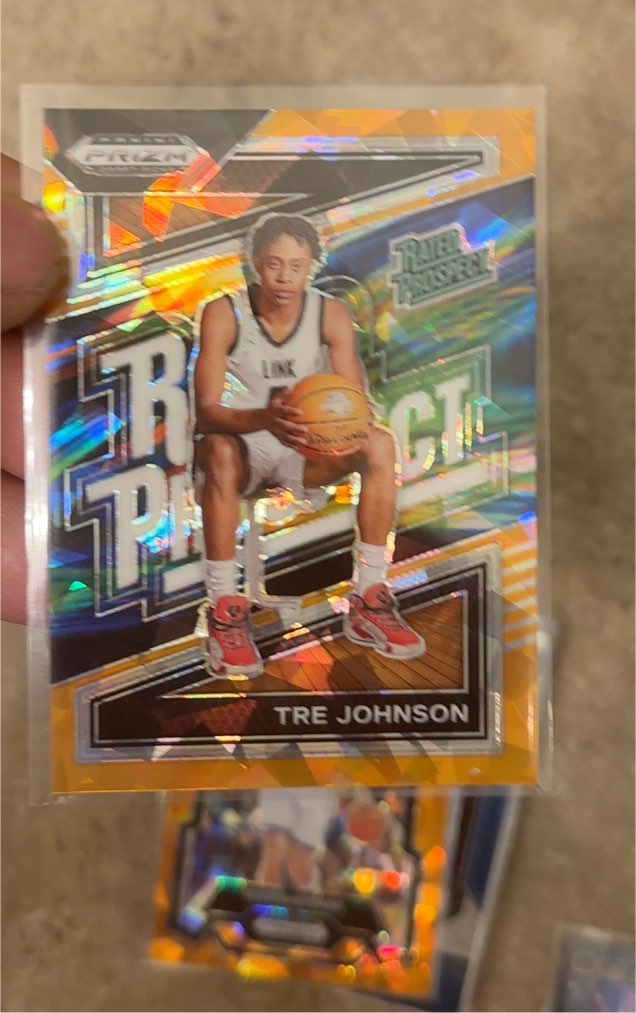2024 Panini Prizm Draft Picks #15 Tre Johnson Rated Prospect — front
