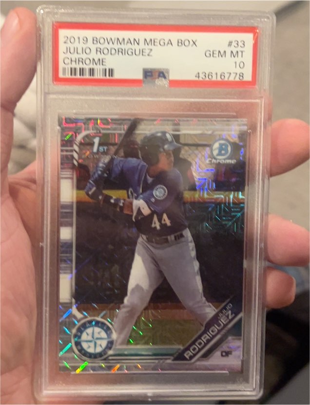 2019 Bowman Mega Box #33 Julio Rodriguez Chrome — front