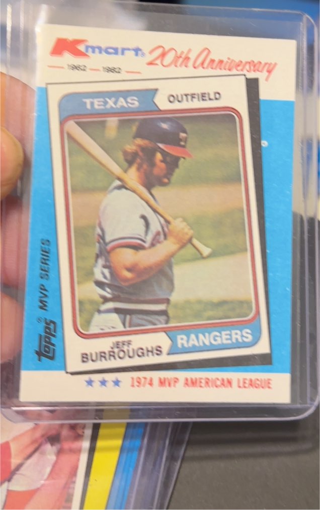 1982 Topps Kmart 20th Anniversary #25 Jeff Burroughs — front