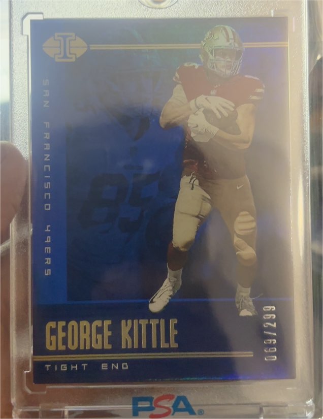 2019 Panini Illusions Blue # George Kittle — front