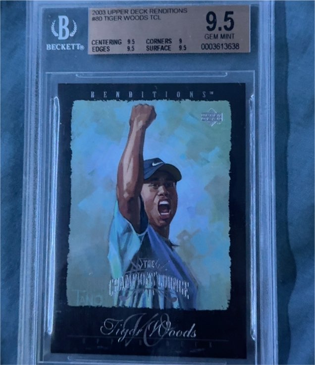 2003 Upper Deck Renditions #80 Tiger Woods — front