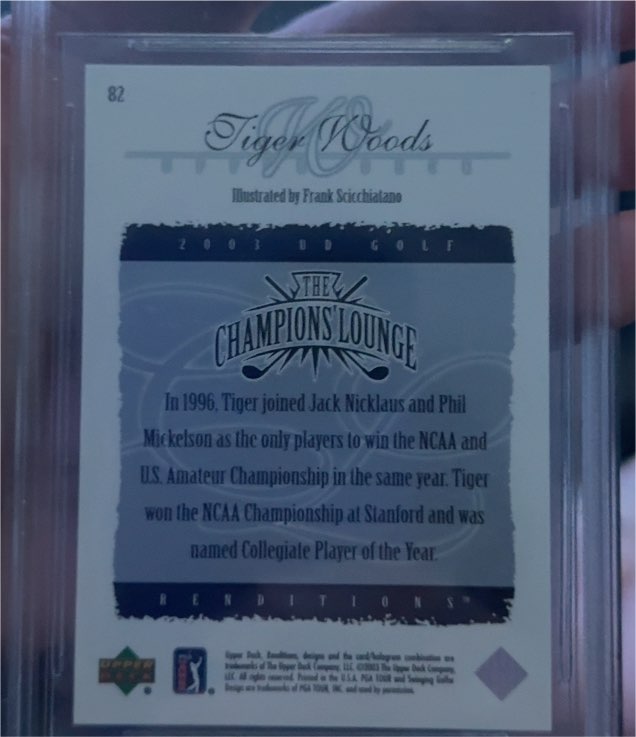 2003 Upper Deck #82 Tiger Woods — front