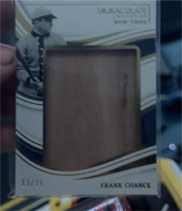 2021 Panini Immaculate Collection New York #13/25 Frank Chance — front