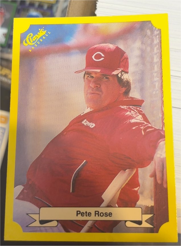 1987 Classic Update Yellow #103 Pete Rose — front