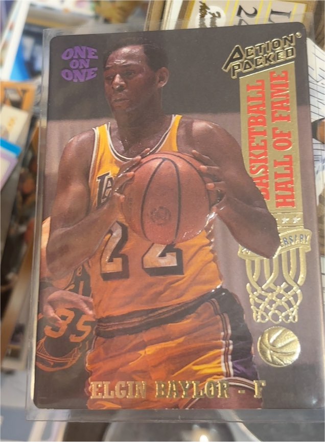 1993 Action Packed #8 Elgin Baylor — front